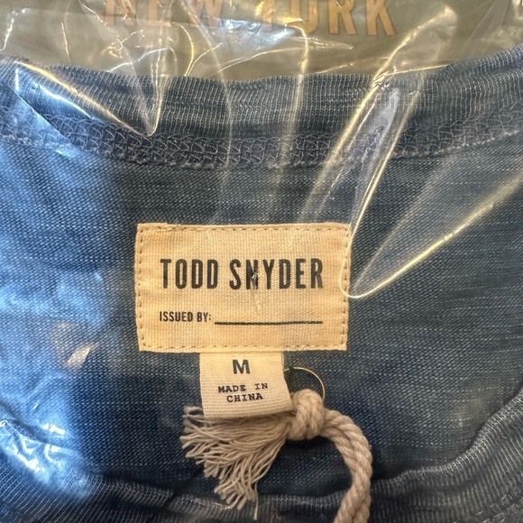 NWT Todd Snyder M or XXL BLEACHED INDIGO SLUB POCKET TEE - Picture 6 of 14